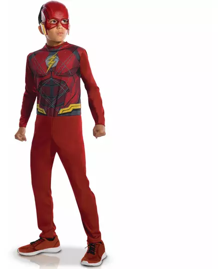 Déguisement classique Flash Justice League™ garçon, Taille: 7–8 ans (122 à 128 cm)