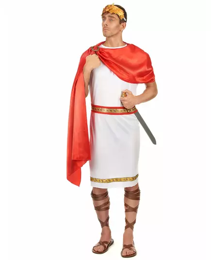 Romein kostuum met krans voor mannen - Plus Size
