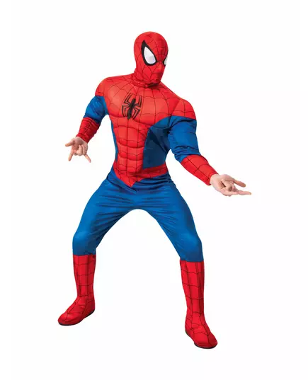 Spiderman™ luxe vermomming voor volwassenen, Maat: Medium/Large