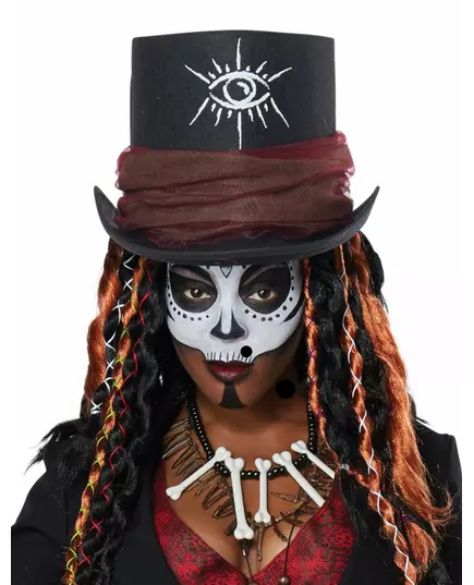 Voodoo magiër kostuum voor vrouwen, Maat: Large (42/44)