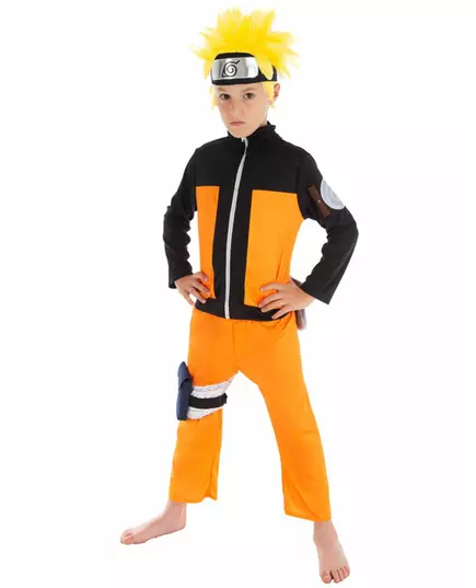 Origineel Naruto™ kostuum voor kinderen, Maat: 9–10 jaar (140 cm)