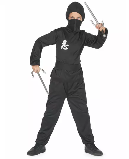 Commando ninjakostuum voor jongens, Maat: 4–6 jaar (110–120 cm)