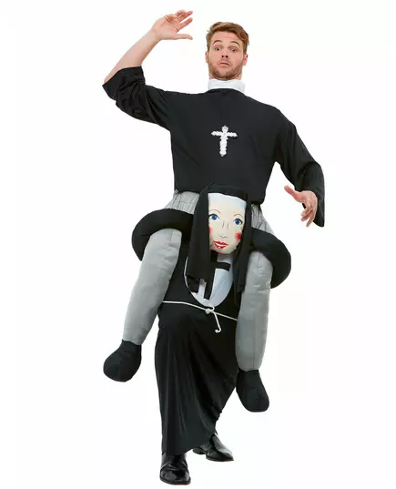 Déguisement à dos de religieuse adulte