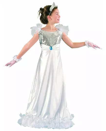 Déguisement princesse blanche fille, Taille: 4–6 ans (110–120 cm)