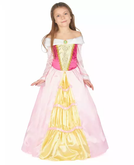 Déguisement princesse robe satinée fille, Taille: 4–6 ans (110–120 cm)