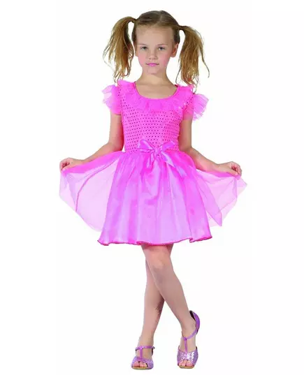 Déguisement princesse paillettes roses fille, Taille: 4–6 ans (110–120 cm)