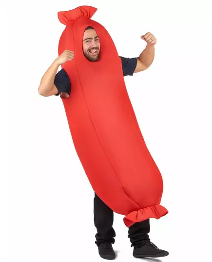 Déguisement saucisse rouge adulte