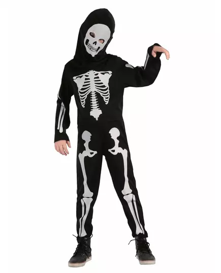 Déguisement squelette articulé enfant, Taille: 3–4 ans (92–104 cm)