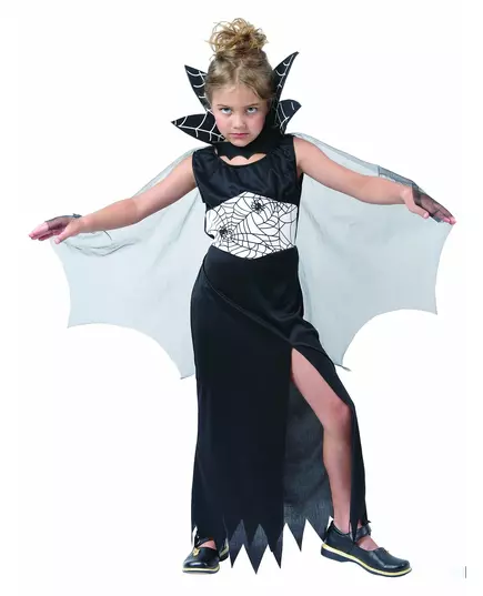 Déguisement sorcière araignée fille Halloween, Taille: 4–6 ans (110–120 cm)