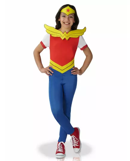 Déguisement classique Wonder Women Super Hero Girls™ fille, Taille: 5–6 ans (110 à 116 cm)