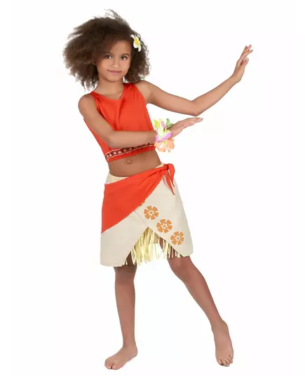 Déguisement Hawaï Corail Fille, Taille: 3–4 ans (XS)