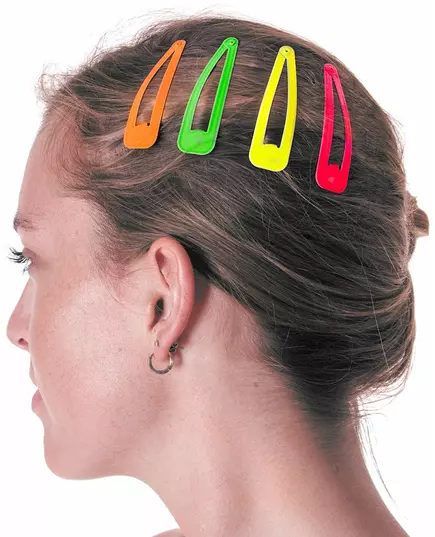 4 Barrettes à cheveux colorées
