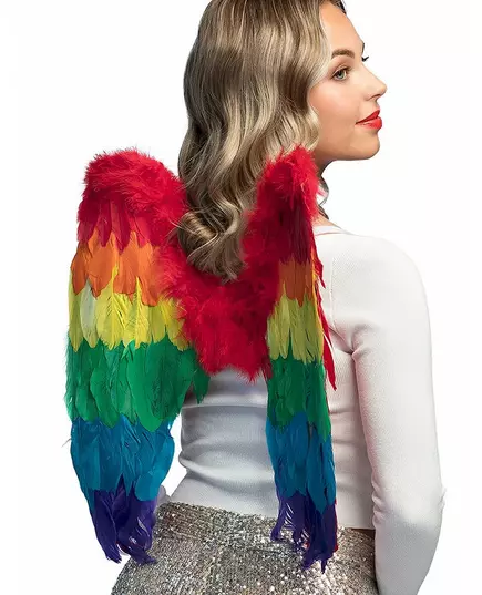 Ailes multicolores 50 x 50 cm adulte