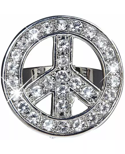 Bague hippie strass adulte