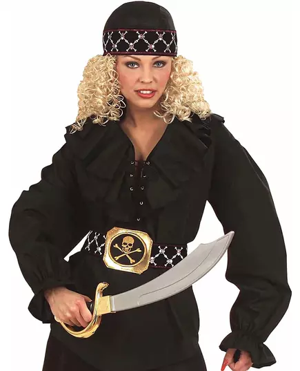Piraten hoofddoek met doodskoppen voor volwassenen