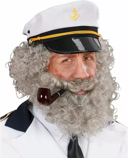 Barbe et moustache de marin homme