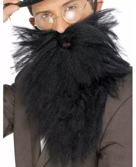 Barbe longue noire homme