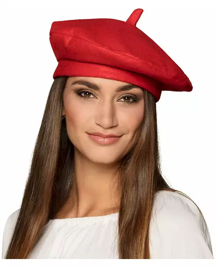 Rode Baskische baret voor volwassenen