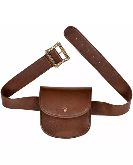 Besace faux cuir marron