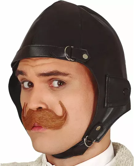 Bonnet aviateur noir adulte