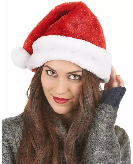 Bonnet de Père Noël rouge lumineux