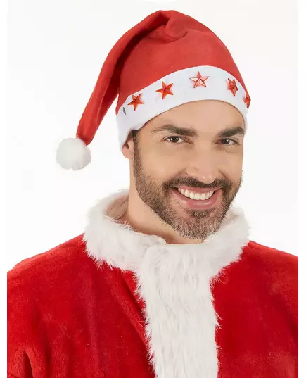 Kerstmuts voor volwassenen met licht