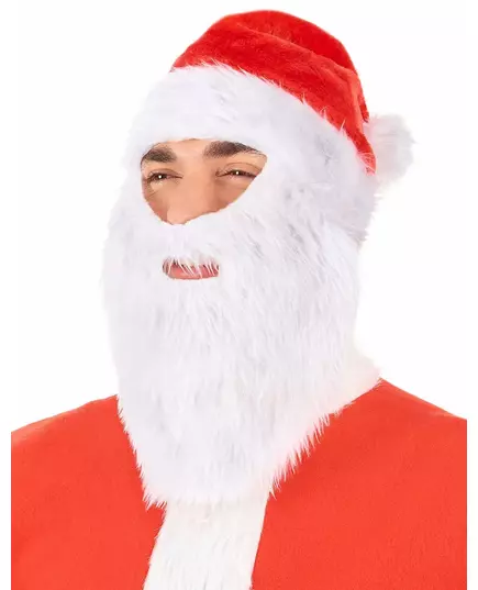 Bonnet Père Noël avec barbe adulte Noël