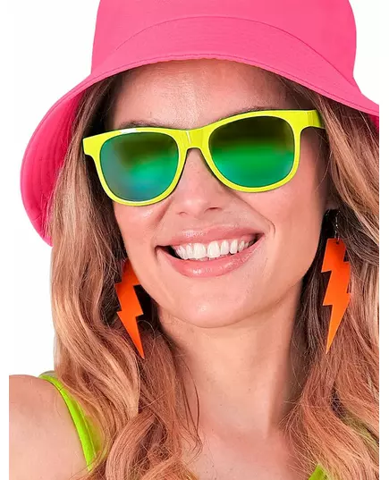 Flitsende oranje oorbellen