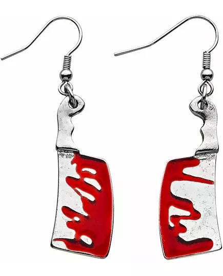 Boucles d'oreilles hâches ensanglantées adulte