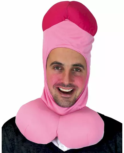 Cagoule humoristique tête de gland adulte
