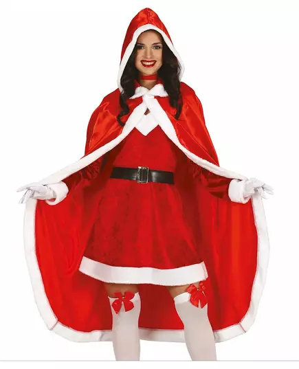 Cape longue de Mère Noël adulte