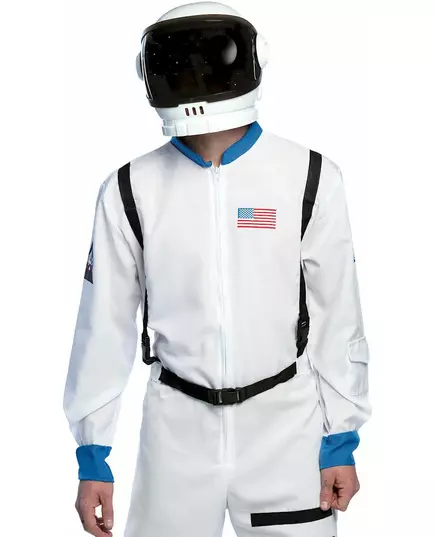 Casque astronaute blanc adulte