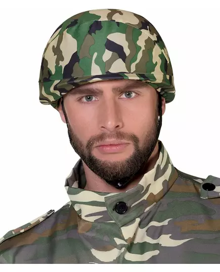 Casque militaire imprimé camouflage adulte