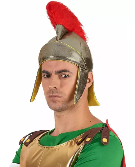 Goudkleurige Romeinse helm van schuim