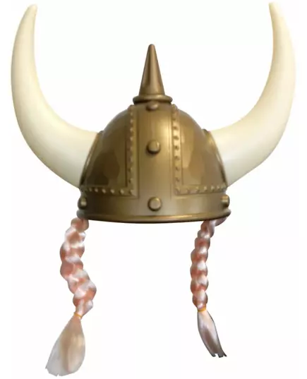 Casque viking avec tresses adulte