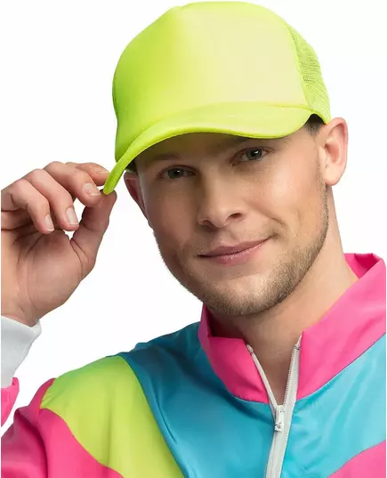 Casquette jaune fluo adulte