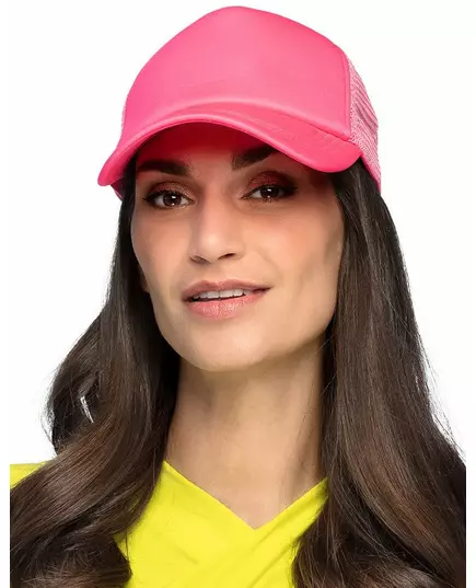 Casquette rose fluo adulte