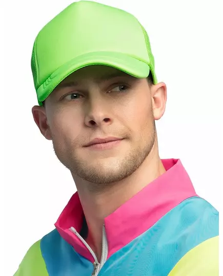 Casquette vert fluo adulte