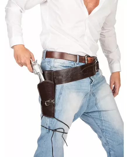 Westernriem met holster voor bandiet (volwassenen)