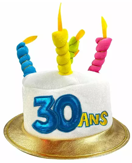 Verjaardagshoed voor volwassenen leeftijd 30