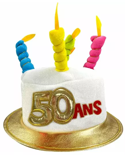 Verjaardagshoed voor volwassenen leeftijd 50