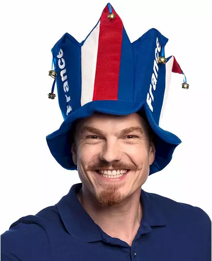 Casquette de supporter de France adulte avec clochette