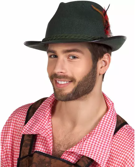 Chapeau bavarois vert foncé adulte