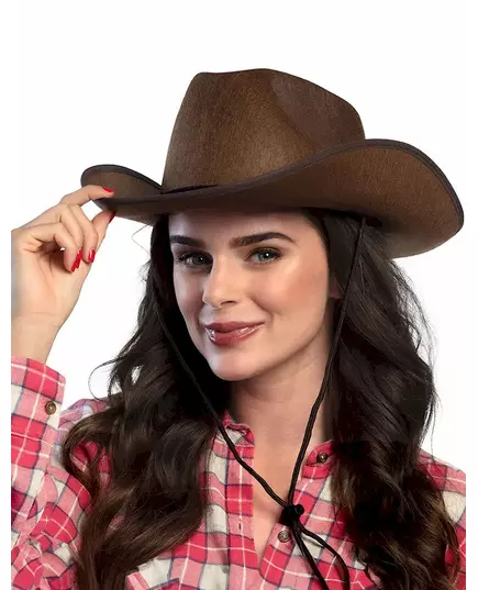 Bruin cowboy hoed volwassenen