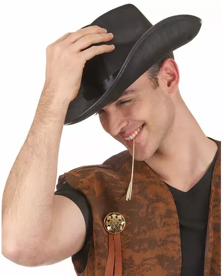 Zwart cowboy hoed volwassenen