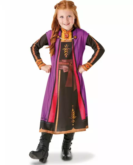 Déguisement Anna La Reine des neiges 2™ fille, Taille: 3–4 ans(90–104 cm)