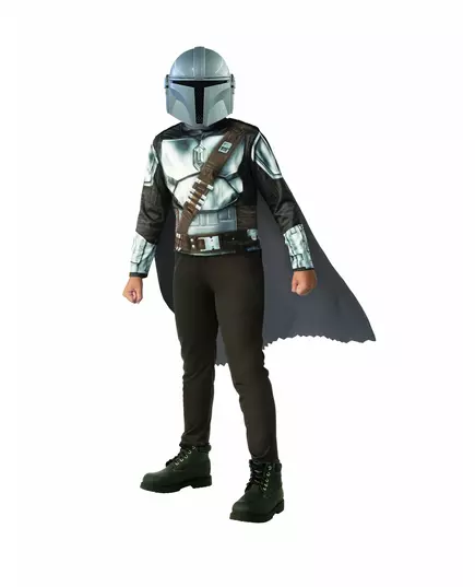 The Mandalorian™ klassieke vermomming voor kinderen, Maat: 7–8 jaar (122 tot 128 cm)