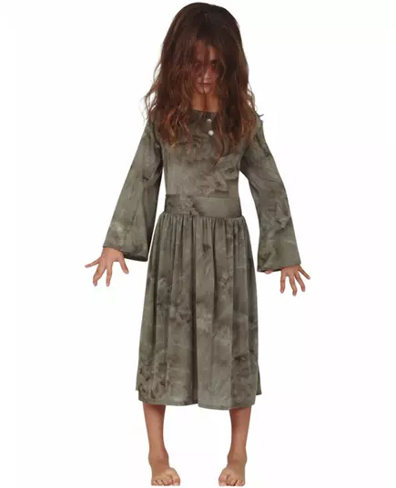 Déguisement fantôme gris fille, Taille: 9 ans (125–135 cm)