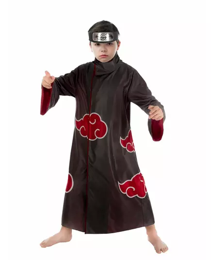 Itachi Naruto™ kostuum voor kinderen, Maat: 7–8 jaar (128 cm)