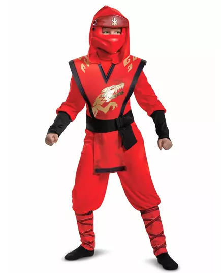 Kostuum LEGACY deluxe Kai Ninjago® - LEGO™ kinderen, Maat: 10–12 jaar(137–149 cm)